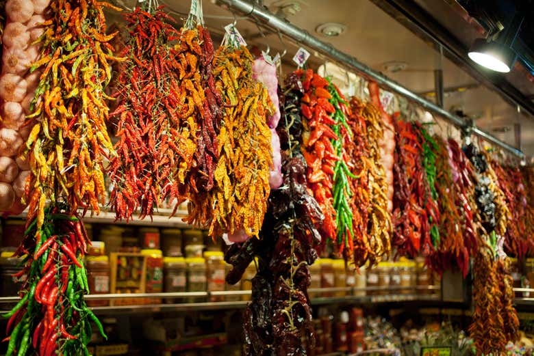 Bancas do Mercado Central de Budapeste